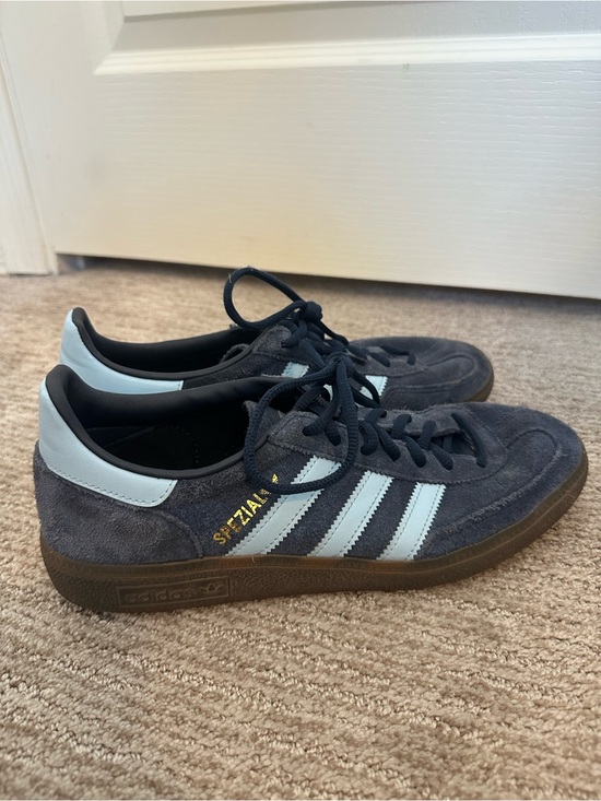 adidas Shoes - Adidas Spezial Suede Sneakers – Navy with Light Blue Stripes